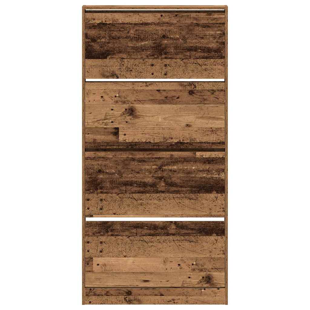 vidaXL Szafka na buty z półką Stare drewno 80 x 21 x 163,5 cm