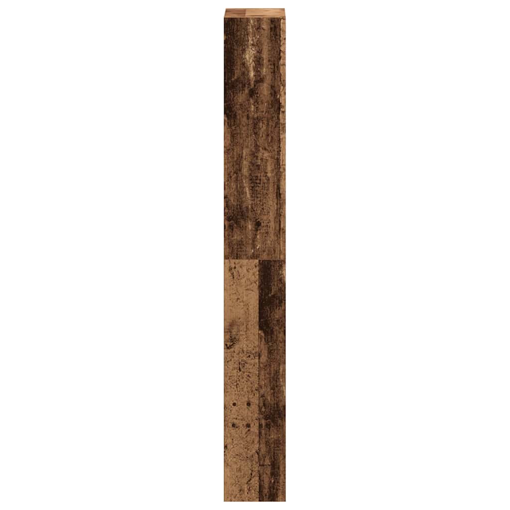 vidaXL Szafka na buty z półką Stare drewno 80 x 21 x 163,5 cm