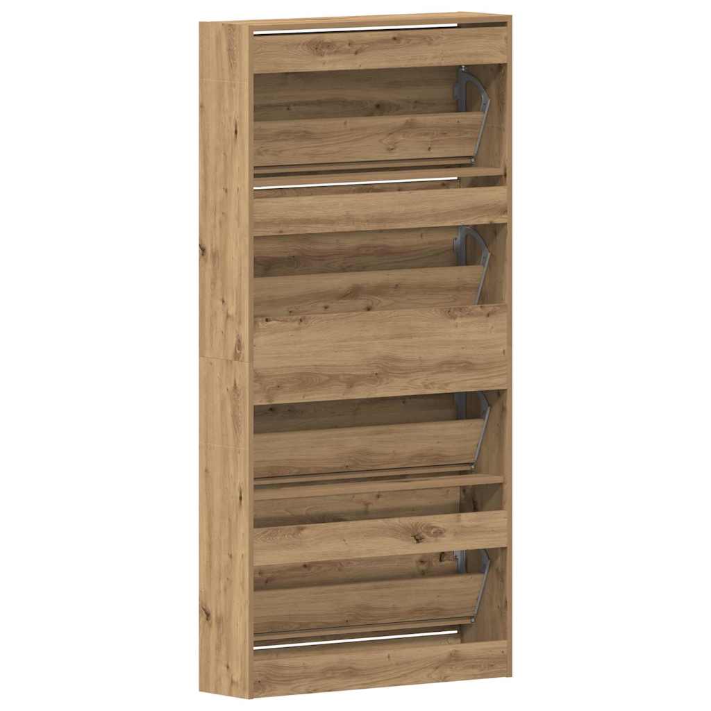 vidaXL Szafka na buty 80 x 21 x 163,5 cm Drewno inżynieryjne