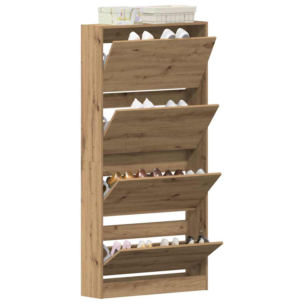 vidaXL Szafka na buty 80 x 21 x 163,5 cm Drewno inżynieryjne
