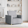 vidaXL Rozkładana sofa jednoosobowa Jasnoszary 90 x 165 x 87 cm