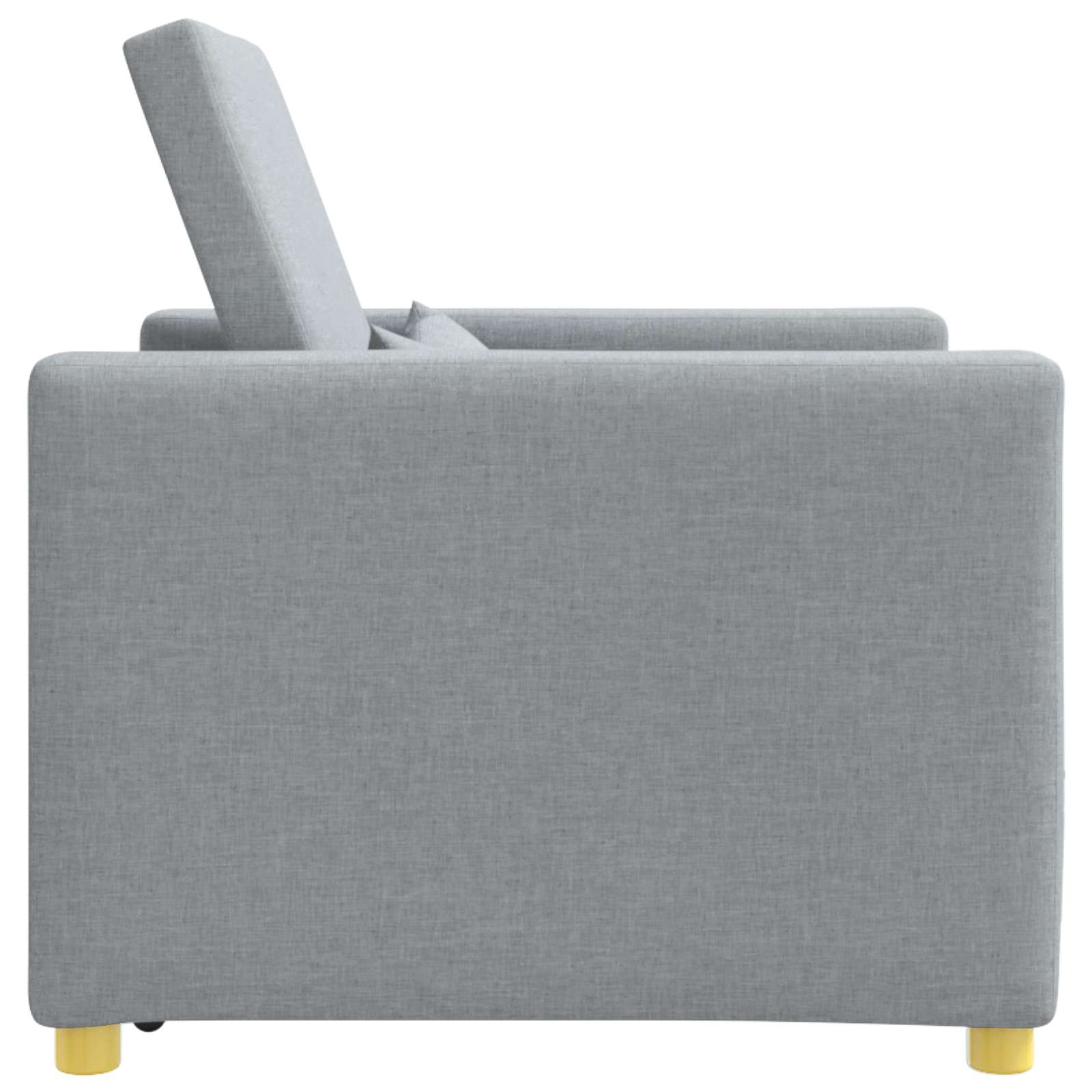 vidaXL Rozkładana sofa jednoosobowa Jasnoszary 90 x 165 x 87 cm