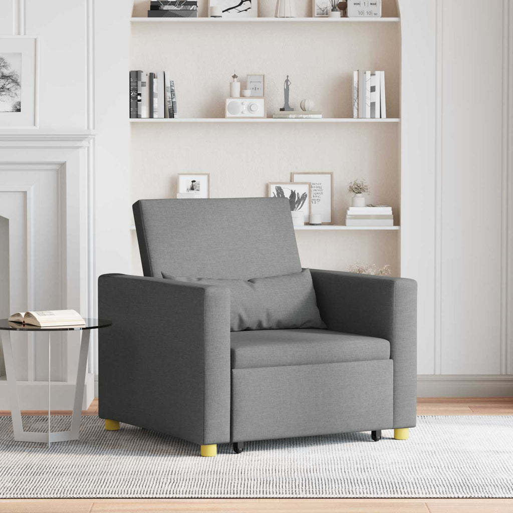 vidaXL Rozkładana sofa jednoosobowa ciemno szary 90 x 165 x 87 cm