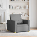 vidaXL Rozkładana sofa jednoosobowa ciemno szary 90 x 165 x 87 cm