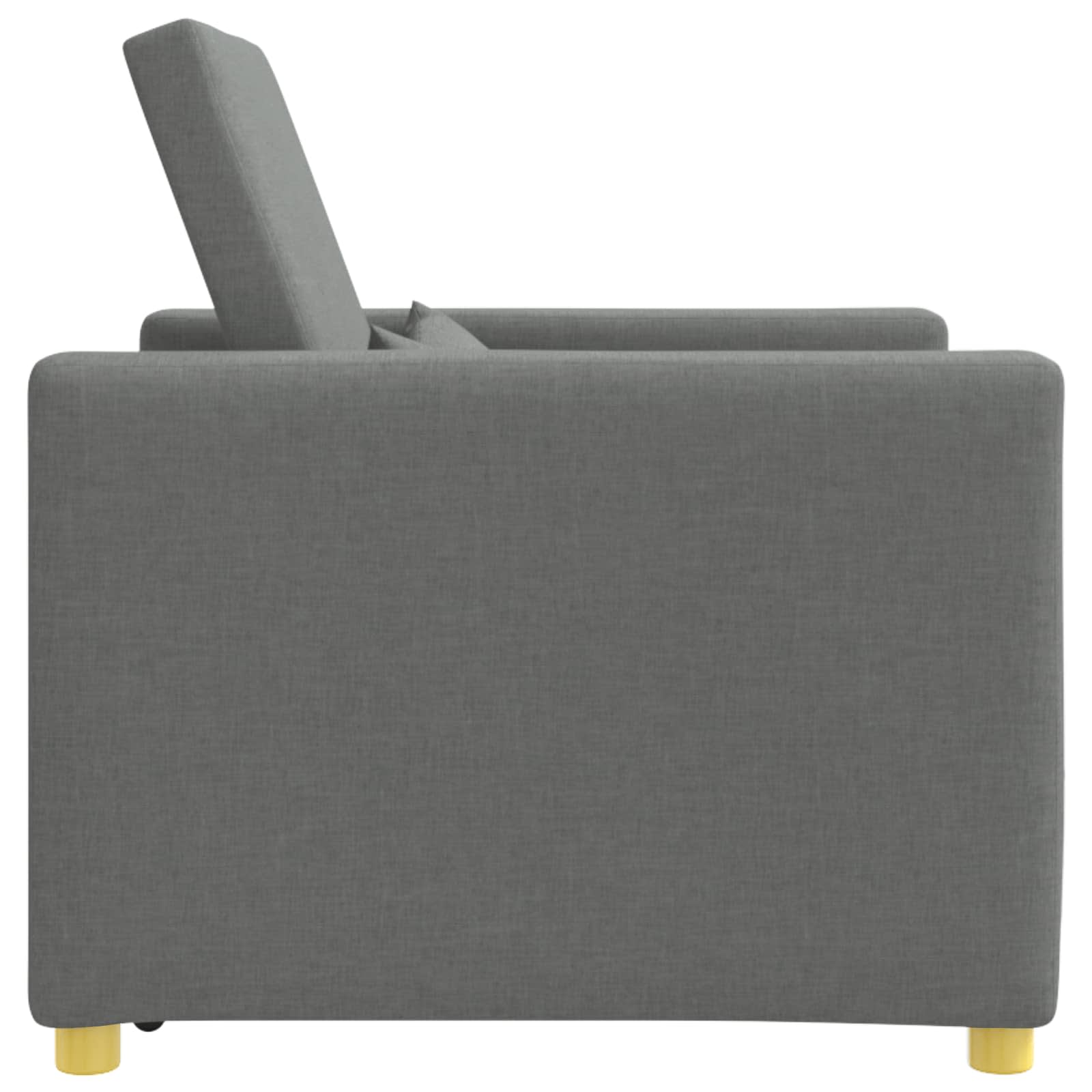 vidaXL Rozkładana sofa jednoosobowa ciemno szary 90 x 165 x 87 cm