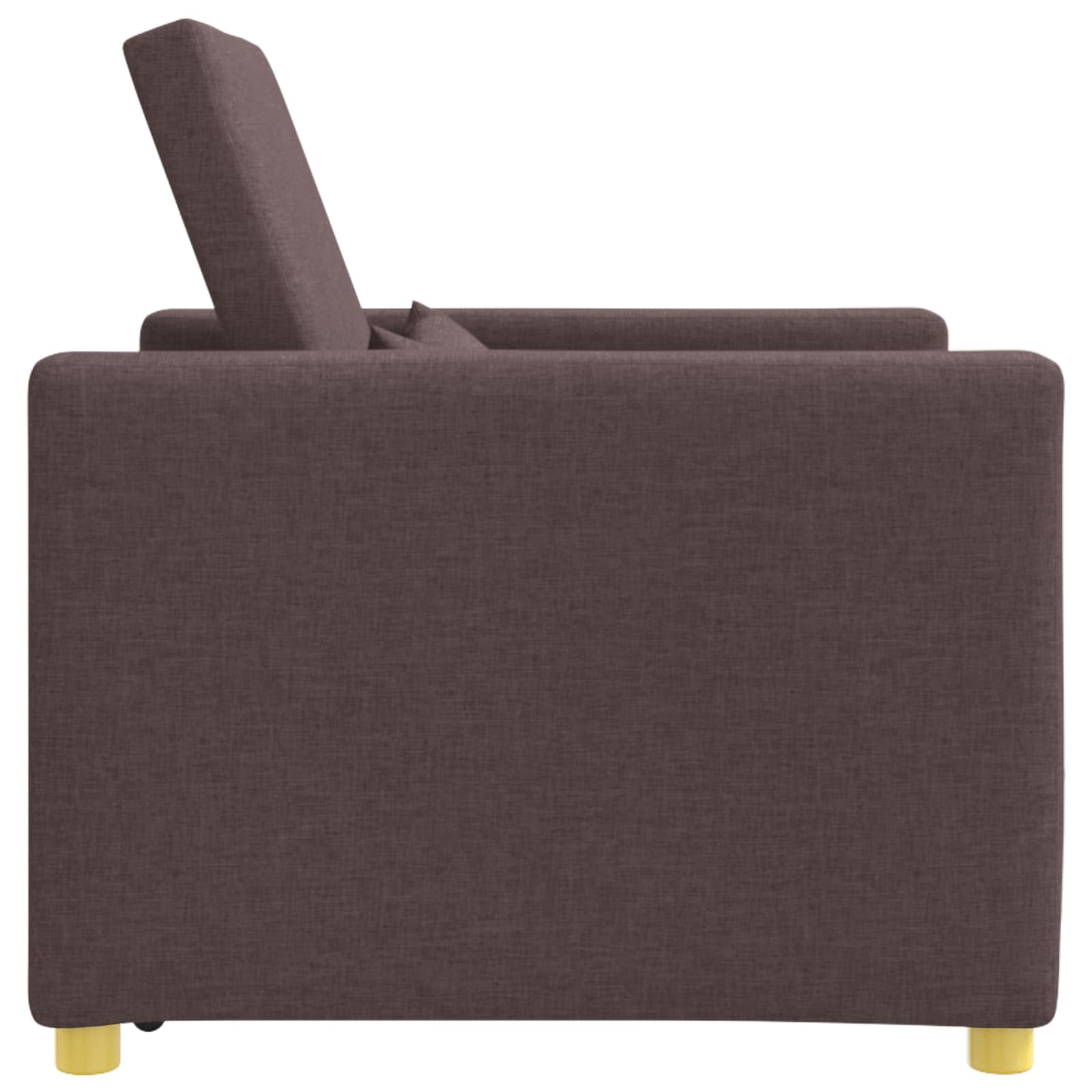 vidaXL Rozkładana sofa jednoosobowa ciemnobrązowy 90 x 165 x 87 cm