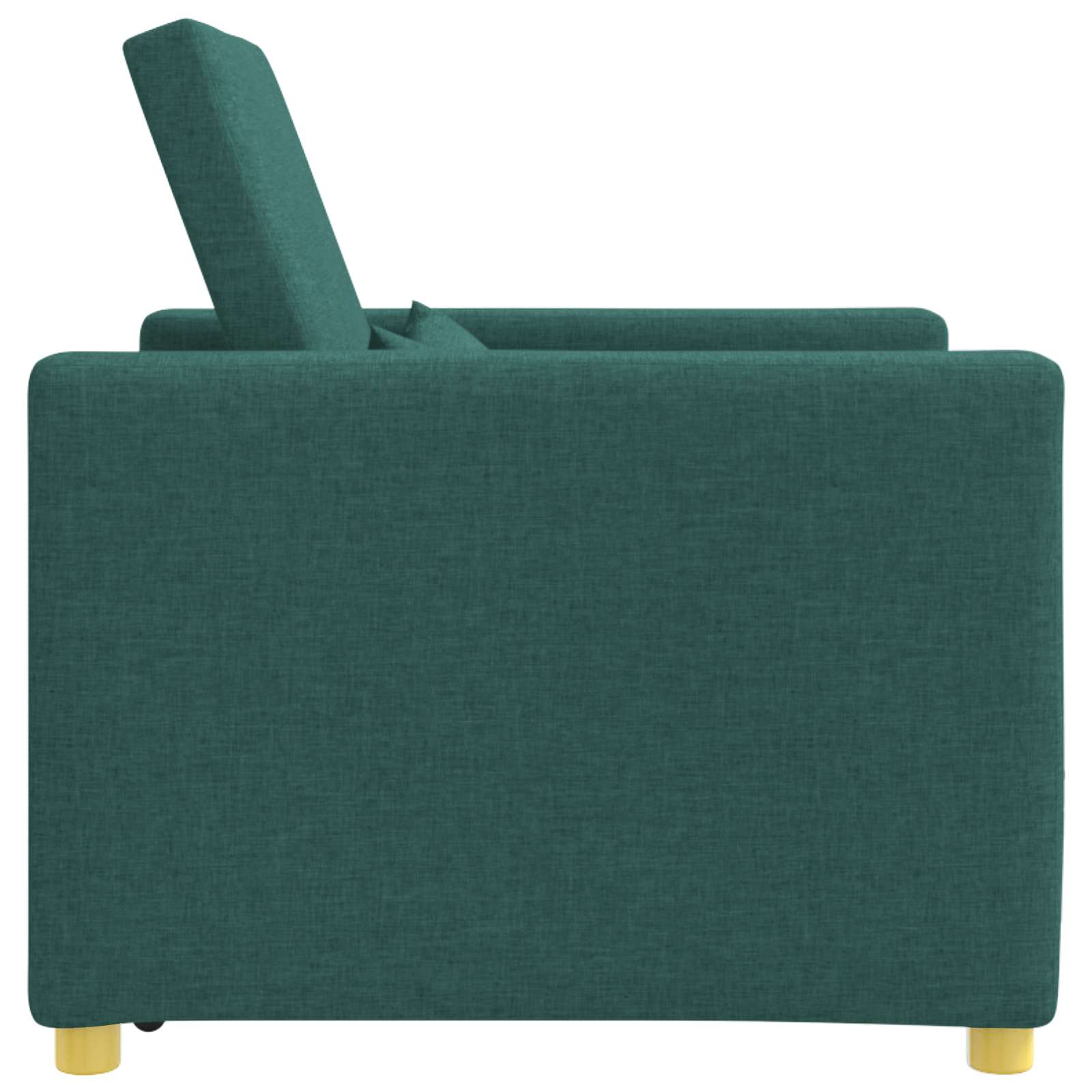 vidaXL Rozkładana sofa jednoosobowa Ciemnozielony 90 x 165 x 87 cm