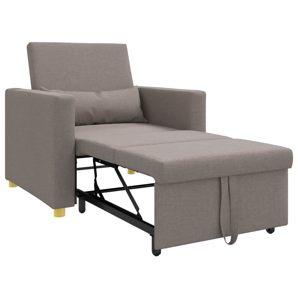 vidaXL Rozkładana sofa jednoosobowa Ciemnoszary 90 x 165 x 87 cm