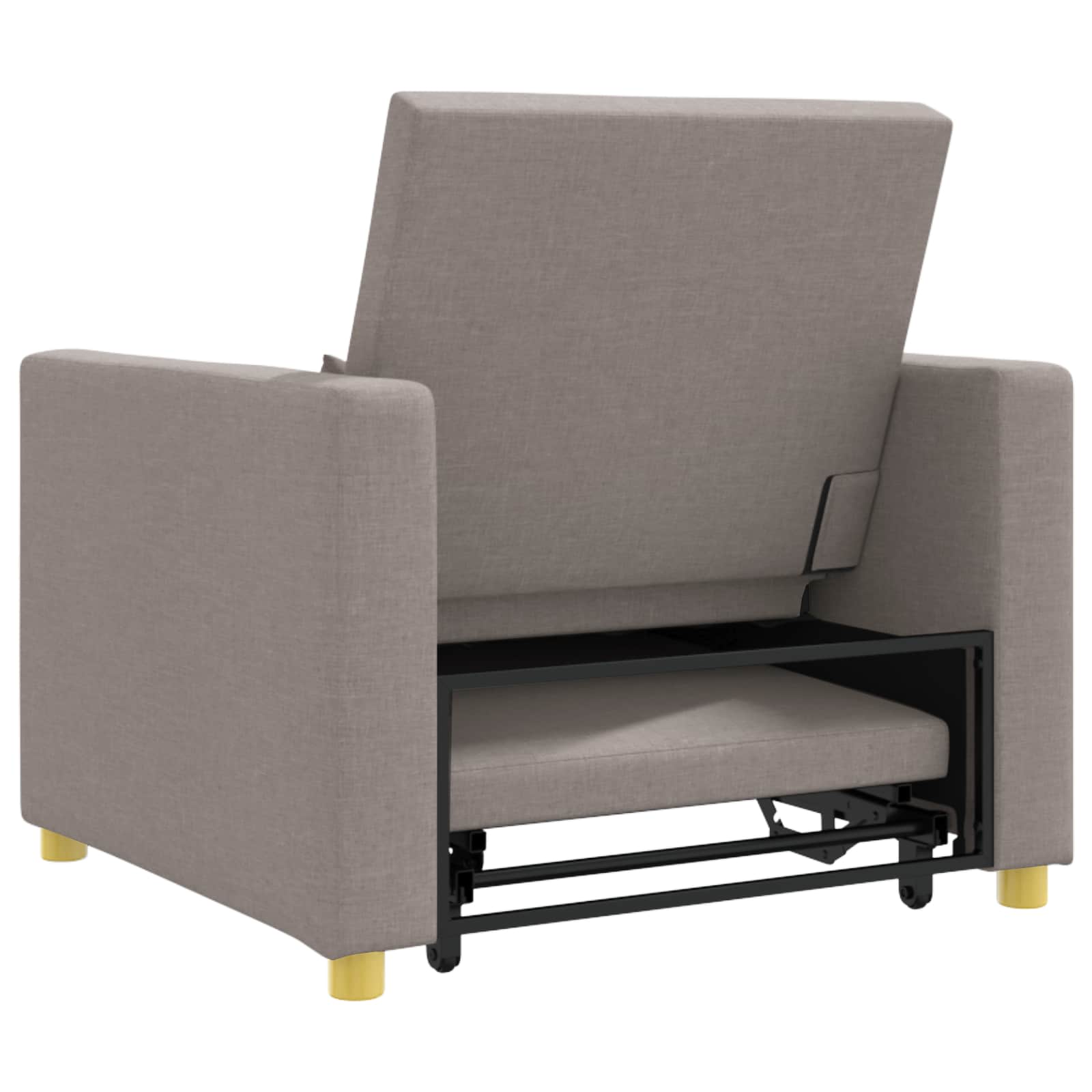vidaXL Rozkładana sofa jednoosobowa Ciemnoszary 90 x 165 x 87 cm