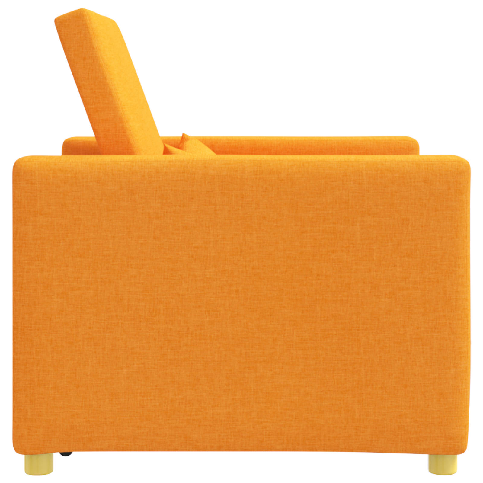 vidaXL Rozkładana sofa jednoosobowa Ciemny żółty 90 x 165 x 87 cm