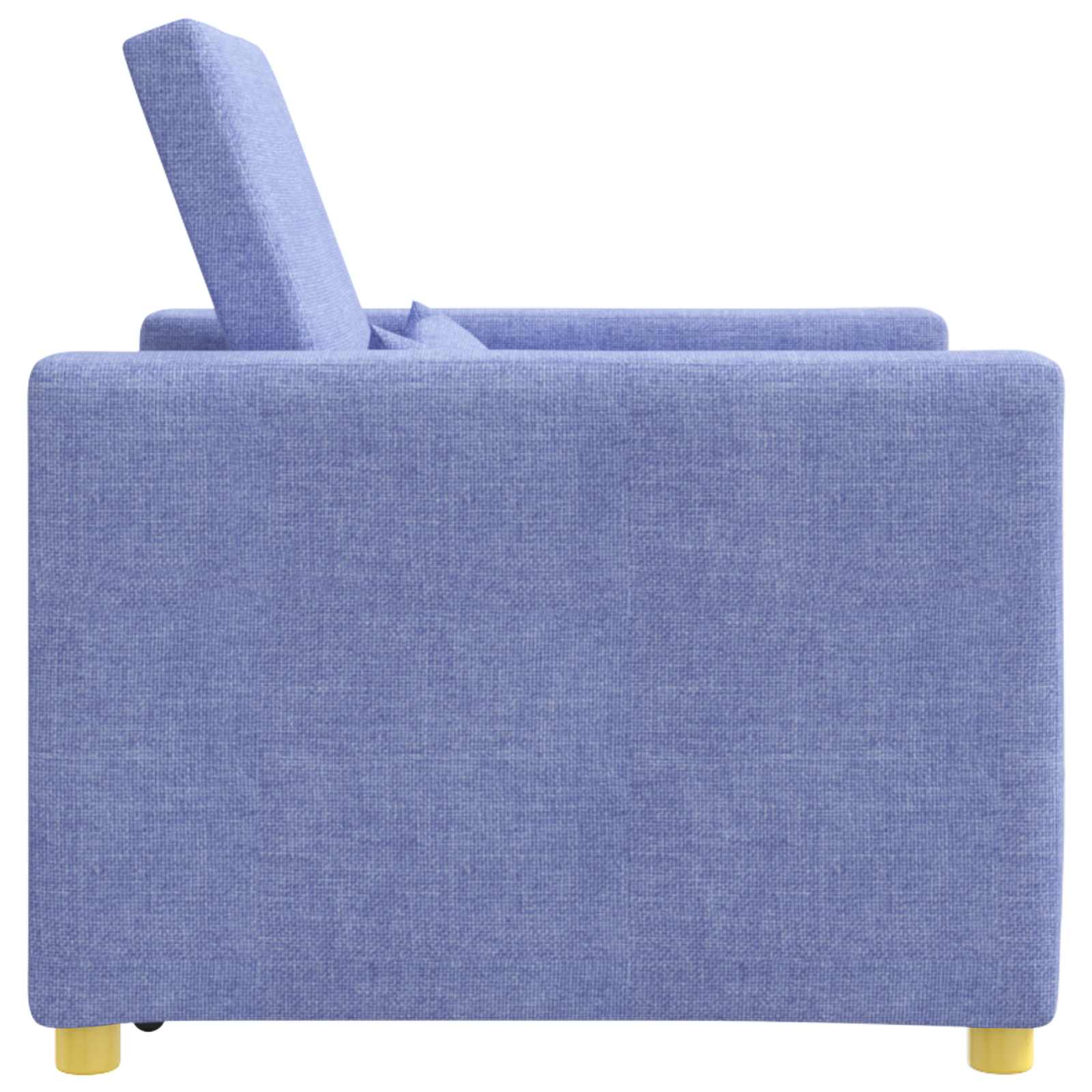 vidaXL Rozkładana sofa jednoosobowa Niebieski Dżins 90 x 165 x 87 cm