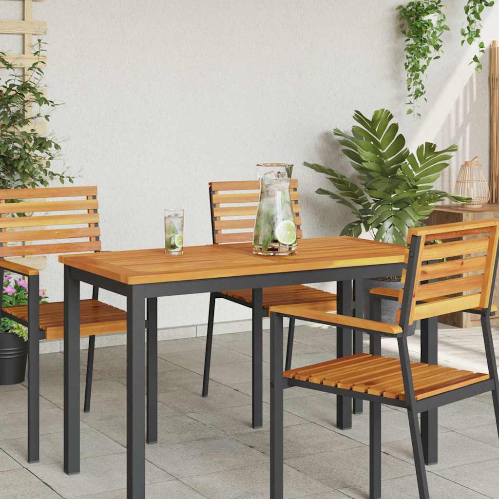 vidaXL Blat stołu Olej Naturalny 110 x 55 x 2 cm Lite Drewno Akacji
