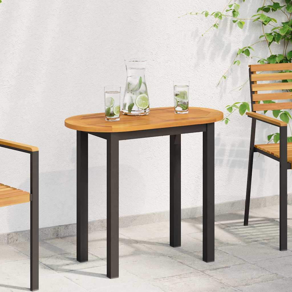vidaXL Blat stołu Olej Naturalny 80 x 40 x 2 cm Lite Drewno Akacji