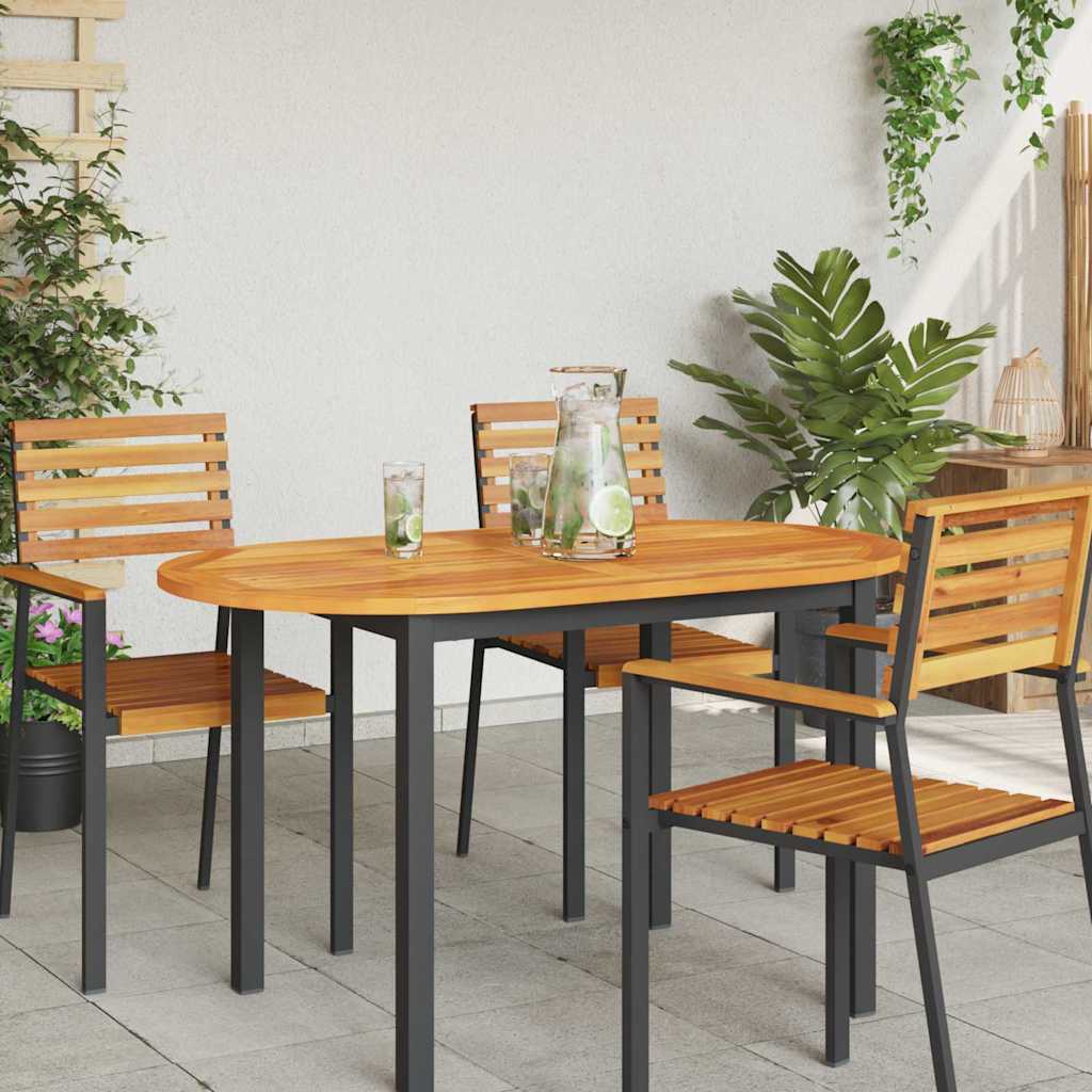 vidaXL Blat stołu Olej Naturalny 120 x 70 x 2 cm Lite Drewno Akacji
