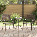 vidaXL Krzesło Ogrodowe 2 pcs kolor bronzu 55 x 56,5 x 91cm Aluminium