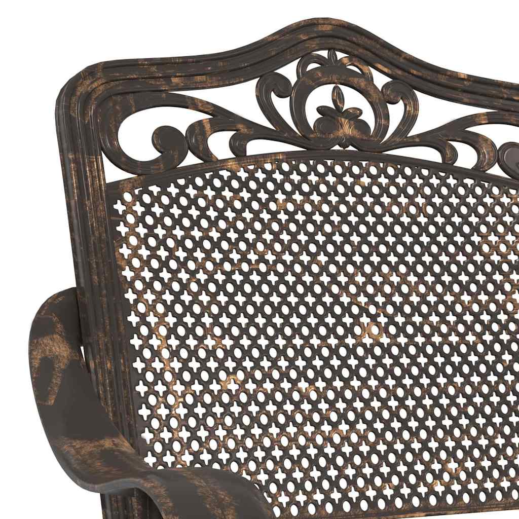 vidaXL Krzesło Ogrodowe 2 pcs kolor bronzu 55 x 55 x 92,5cm Aluminium