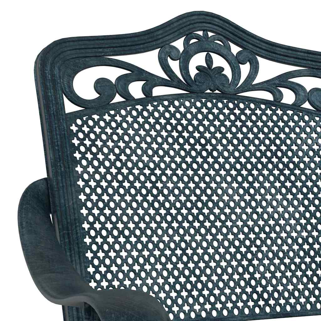 vidaXL Krzesło Ogrodowe 2 pcs Zielony 64 x 62 x 93cm Aluminium