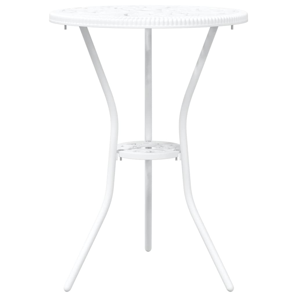 vidaXL Zestaw Bistro Ogrodowego 3 pcs Biały Aluminium