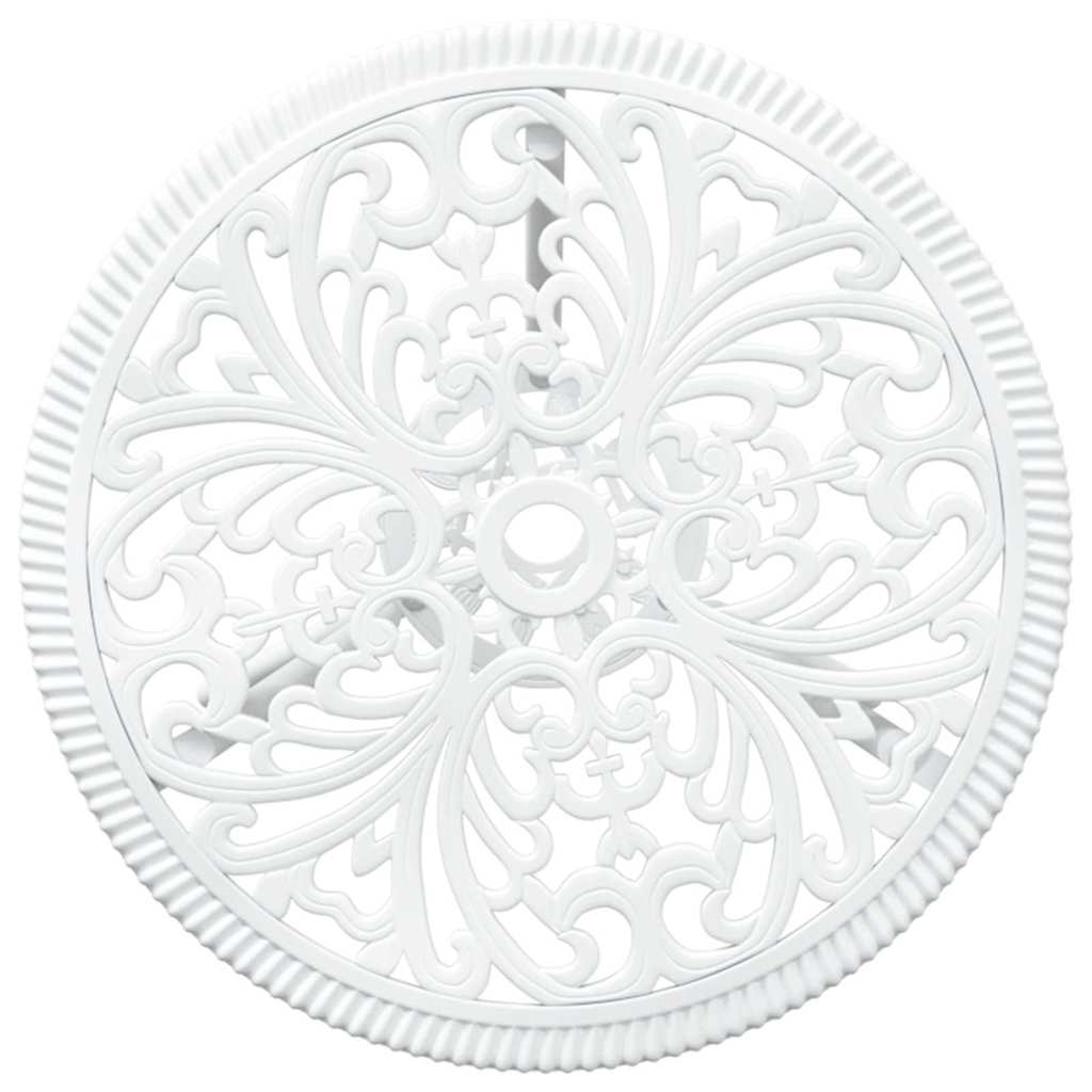 vidaXL Zestaw Bistro Ogrodowego 3 pcs Biały Aluminium