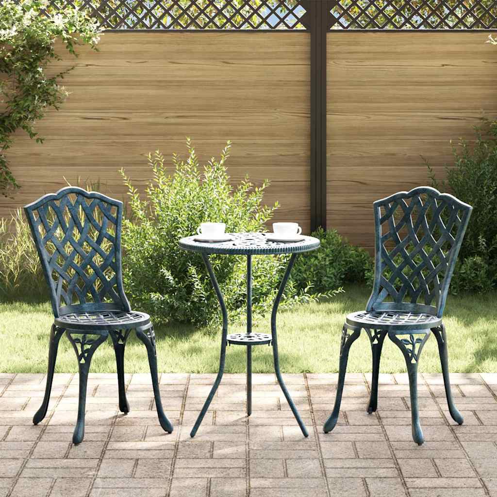 vidaXL Zestaw Bistro Ogrodowego 3 pcs Zielony Aluminium