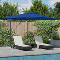 vidaXL Parasol plażowy Ze LED Lights Niebieski Azur 286 x 284 x 270 cm