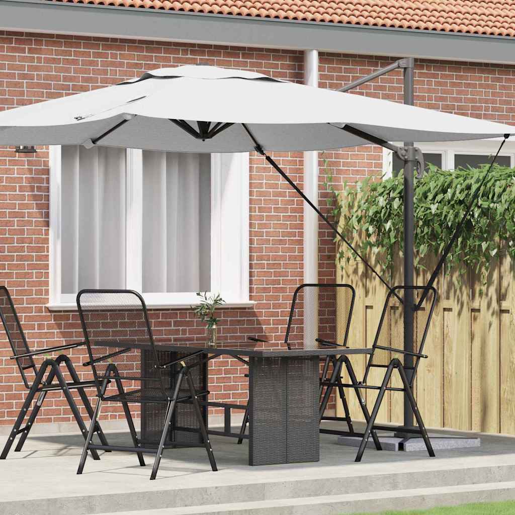 vidaXL Parasol Roma Beżowy 286 x 284 x 265 cm Aluminium i Poliester