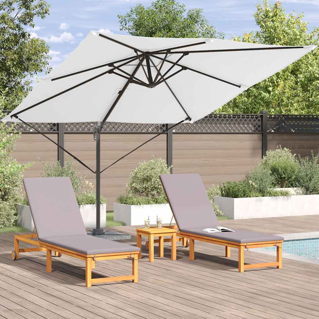 vidaXL Parasol Roma Beżowy 286 x 284 x 265 cm Aluminium i Poliester