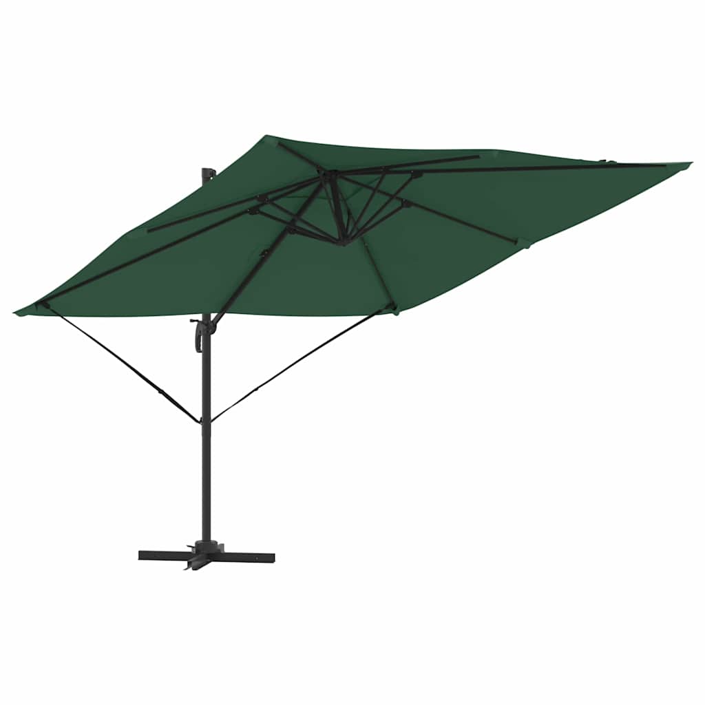 vidaXL Parasol Roma Zielony 286 x 284 x 265 cm Aluminium i Poliester