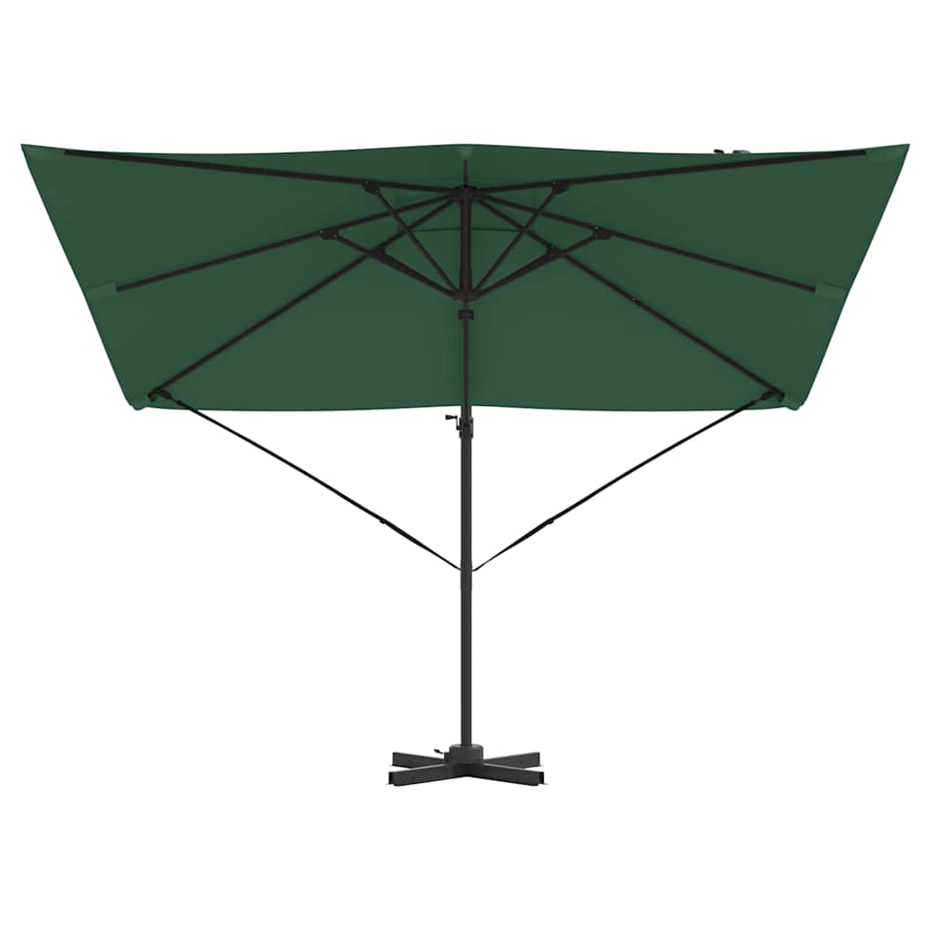 vidaXL Parasol Roma Zielony 286 x 284 x 265 cm Aluminium i Poliester
