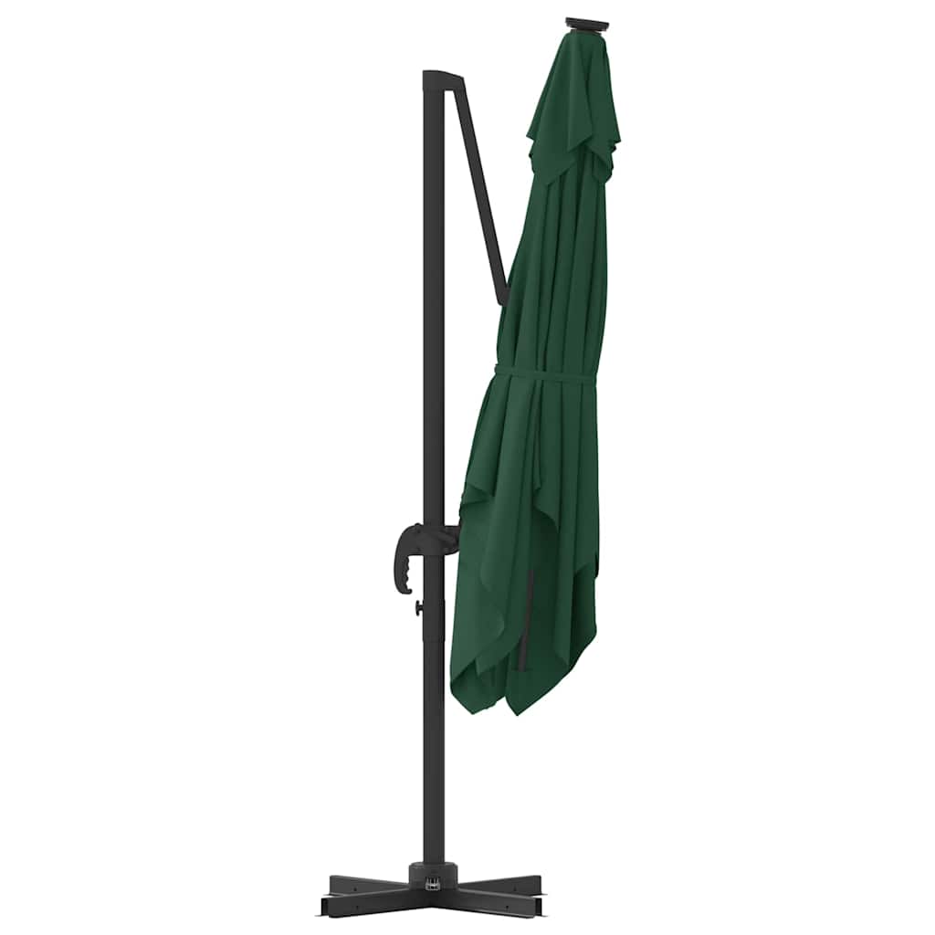 vidaXL Parasol Roma Zielony 286 x 284 x 265 cm Aluminium i Poliester