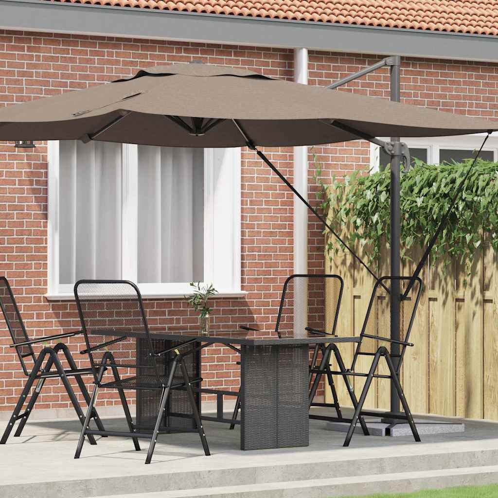 vidaXL Parasol Roma Ciemnoszary 286 x 284 x 265 cm