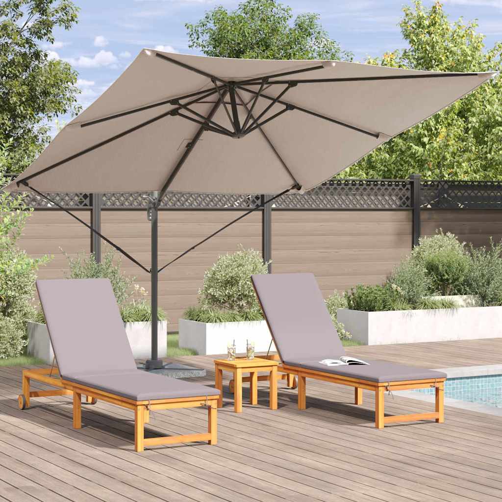vidaXL Parasol Roma Ciemnoszary 286 x 284 x 265 cm