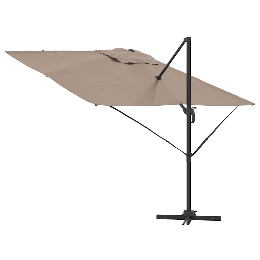 vidaXL Parasol Roma Ciemnoszary 286 x 284 x 265 cm