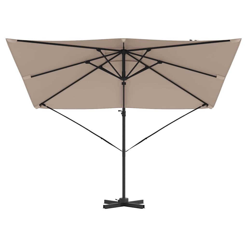 vidaXL Parasol Roma Ciemnoszary 286 x 284 x 265 cm