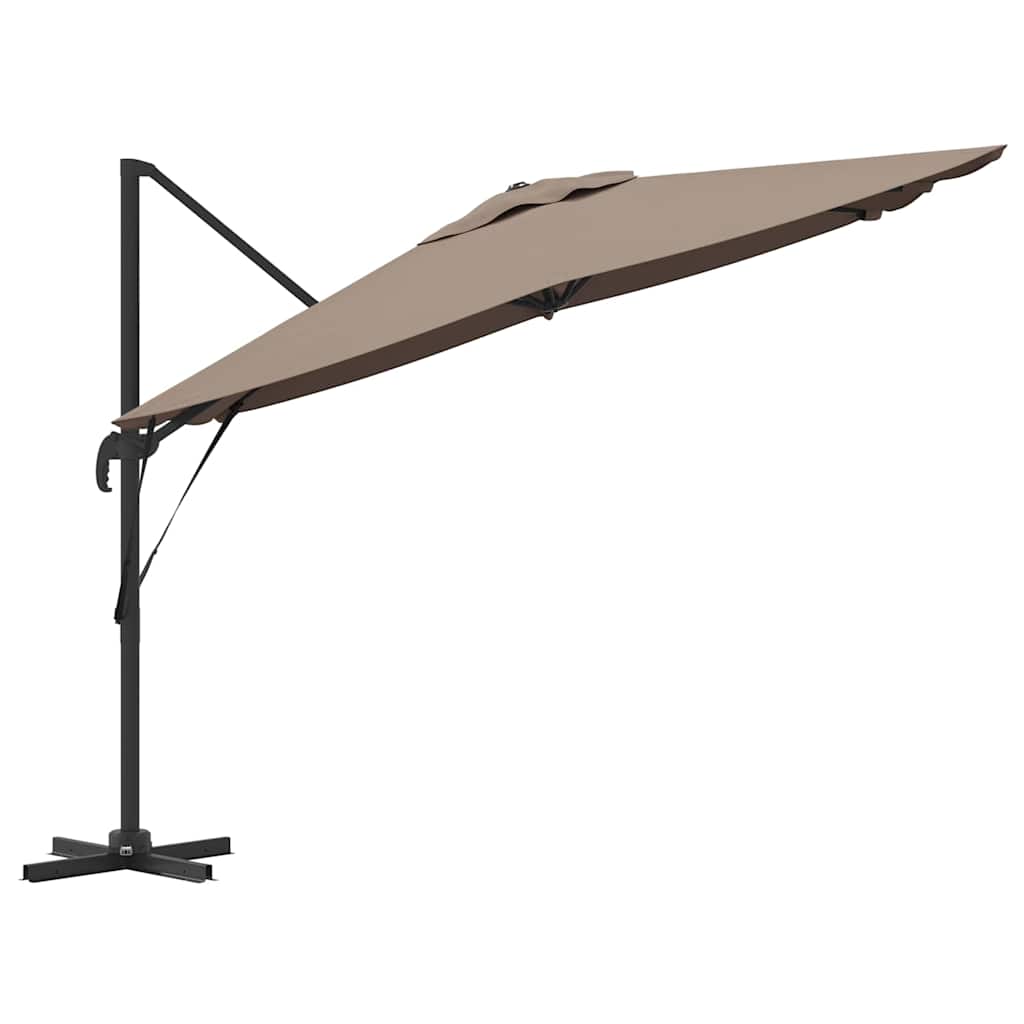 vidaXL Parasol Roma Ciemnoszary 286 x 284 x 265 cm