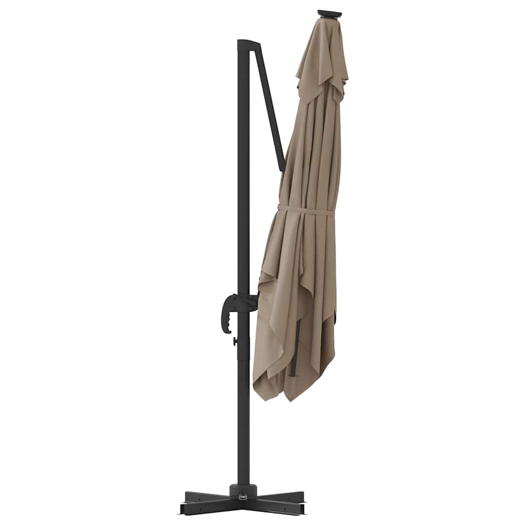 vidaXL Parasol Roma Ciemnoszary 286 x 284 x 265 cm