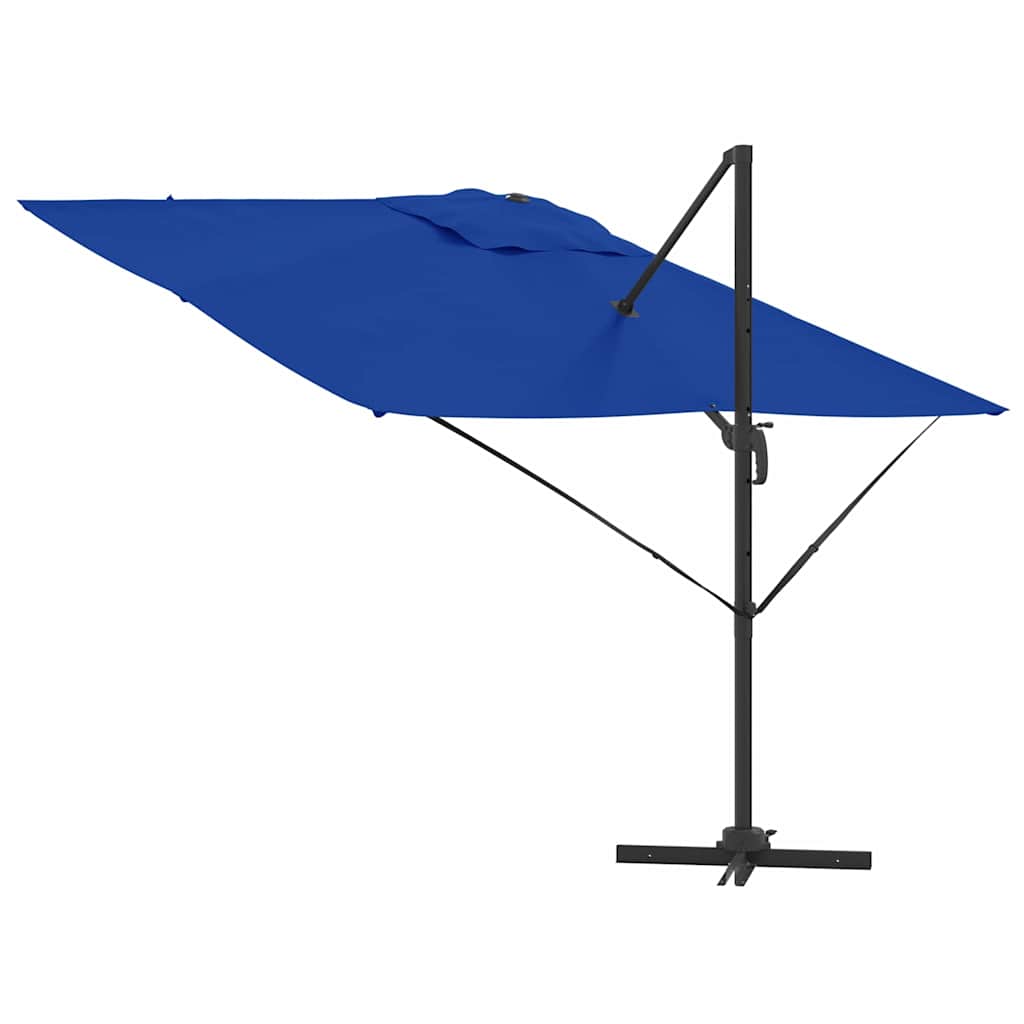 vidaXL Parasol Roma Niebieski 286 x 284 x 265 cm Aluminium i Poliester