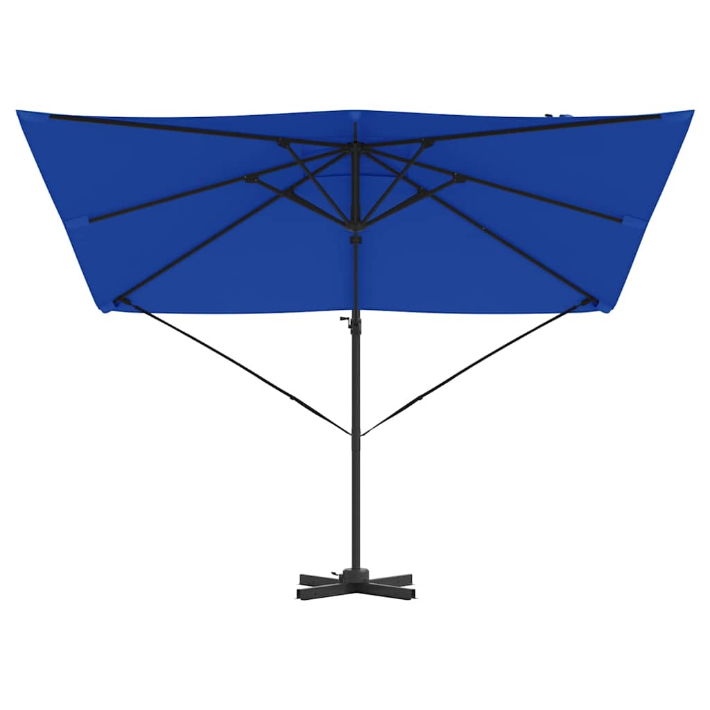 vidaXL Parasol Roma Niebieski 286 x 284 x 265 cm Aluminium i Poliester