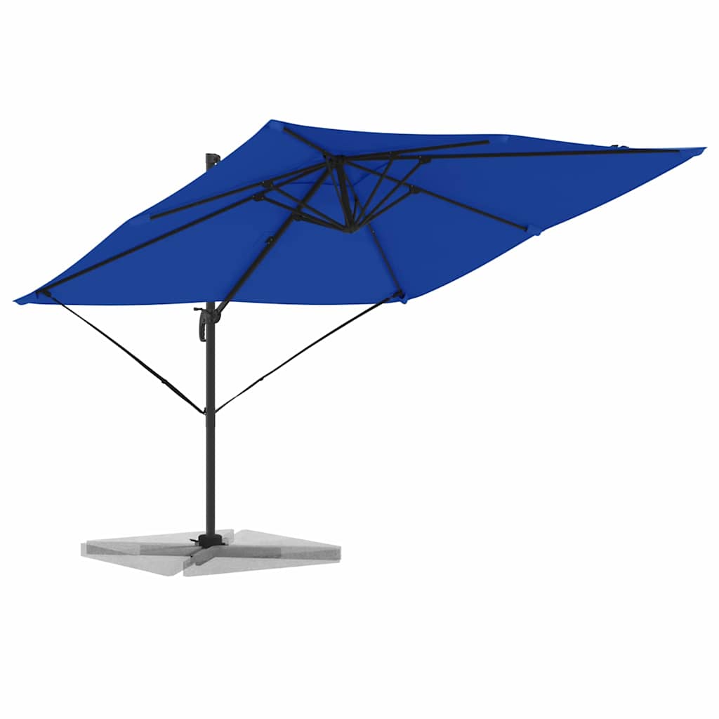 vidaXL Parasol Roma Niebieski 286 x 284 x 265 cm Aluminium i Poliester