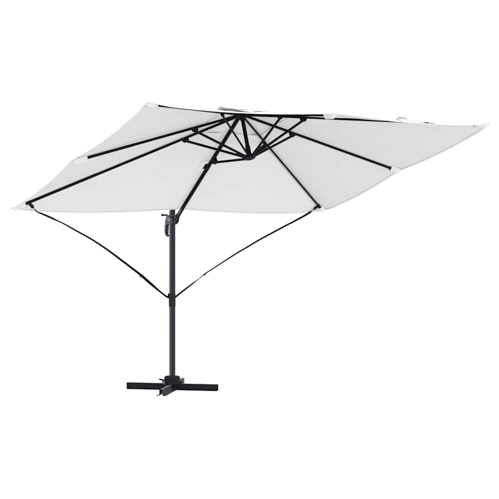vidaXL Parasol plażowy piaskowy 351 x 250 x 260 cm