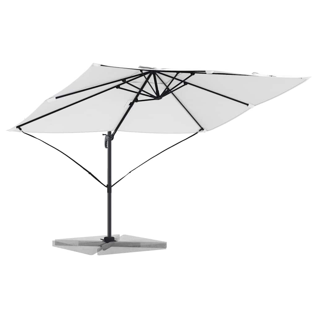 vidaXL Parasol plażowy piaskowy 351 x 250 x 260 cm