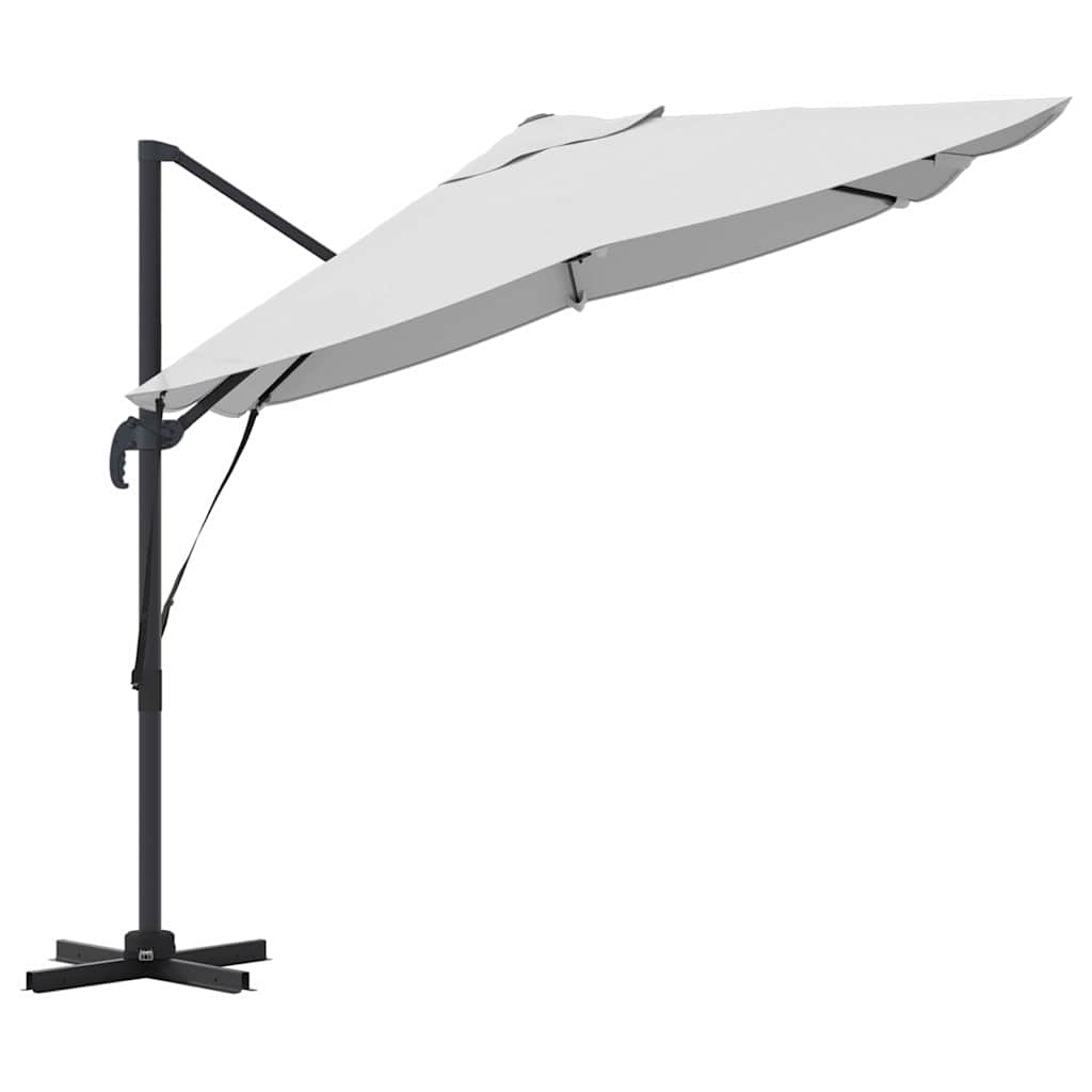 vidaXL Parasol plażowy piaskowy 351 x 250 x 260 cm