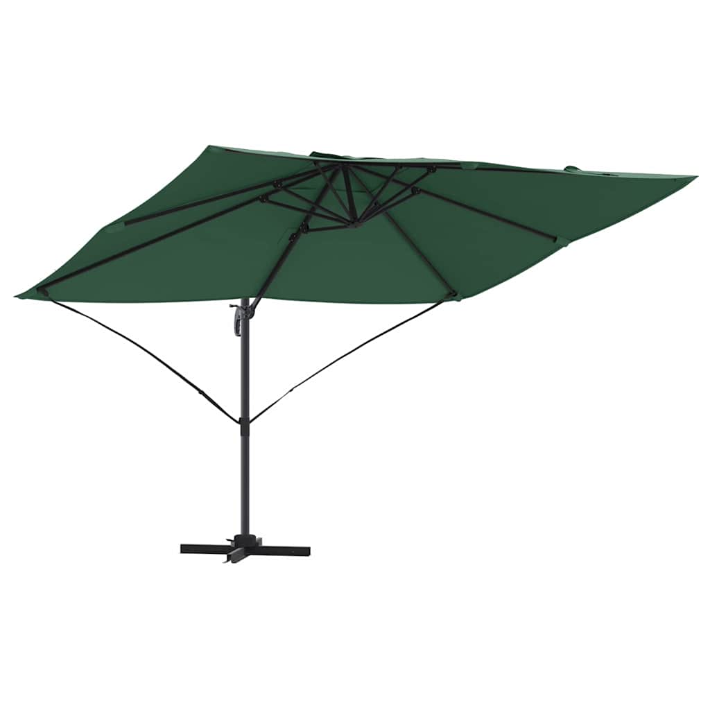 vidaXL Parasol plażowy Zielony 351 x 250 x 260 cm