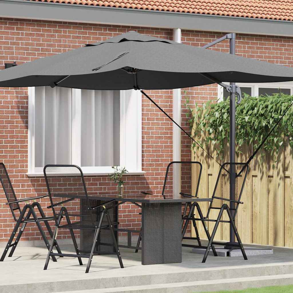 vidaXL Parasol plażowy Antracyt 351 x 250 x 260 cm