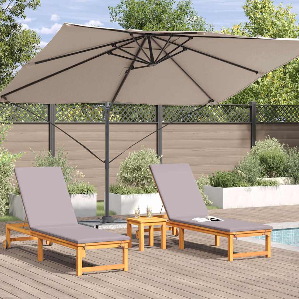 vidaXL Parasol plażowy Ciemnoszary 351 x 250 x 260 cm