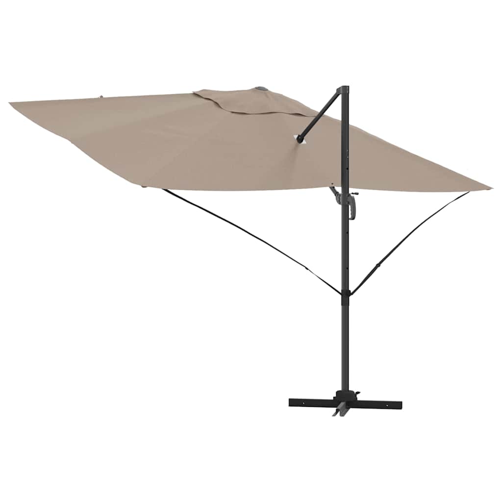 vidaXL Parasol plażowy Ciemnoszary 351 x 250 x 260 cm