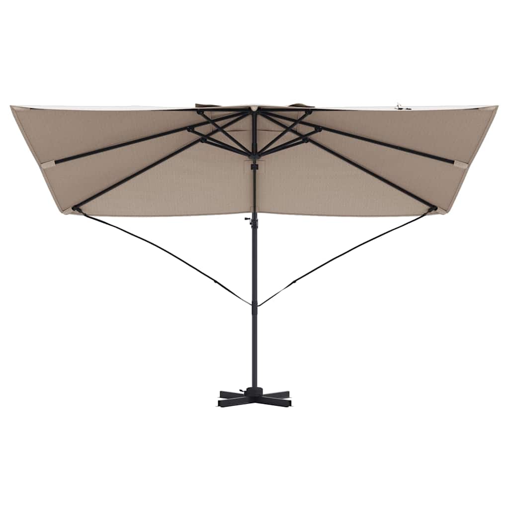vidaXL Parasol plażowy Ciemnoszary 351 x 250 x 260 cm
