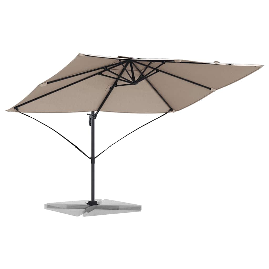 vidaXL Parasol plażowy Ciemnoszary 351 x 250 x 260 cm