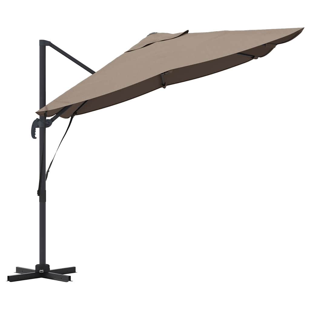 vidaXL Parasol plażowy Ciemnoszary 351 x 250 x 260 cm