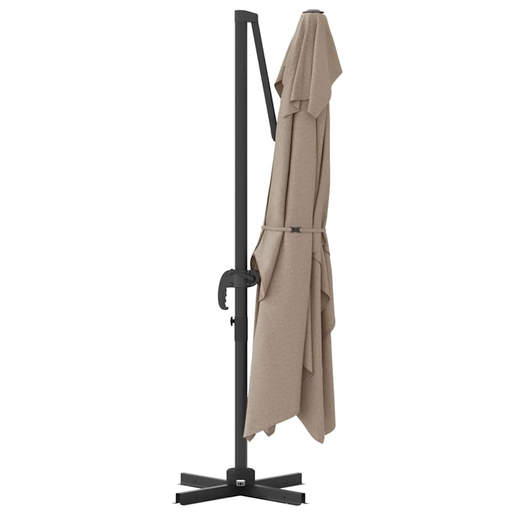 vidaXL Parasol plażowy Ciemnoszary 351 x 250 x 260 cm